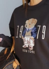 Kahverengi Teddy Nakış Detay Sweat