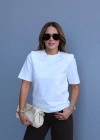 Kısa Kol Vatkalı Basic Tshirt