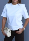 Kısa Kol Vatkalı Basic Tshirt