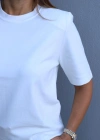 Kısa Kol Vatkalı Basic Tshirt