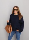 Lacivert Oversize Kazak