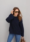 Lacivert Oversize Kazak