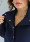 Lacivert Yaka Çıtçıt Detay Eşofman Takım