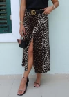 Leopar Desen Anvelop Etek