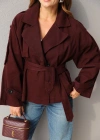 MÜRDÜM Kuşaklı Gabardin Trenç
