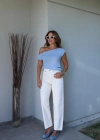 Nakış Detay Denim Pantolon