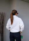 Ön Fermuar Detay Sweatshirt