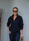 Ön Fermuar Detay Sweatshirt
