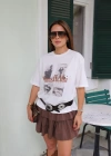 Oversize Baskılı Tshirt