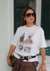 Oversize Baskılı Tshirt