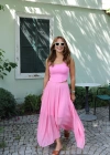 PEMBE Astarlı Maxi Boy Tül Etek