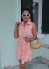 PEMBE Desenli Jean Elbise