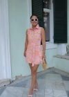 PEMBE Desenli Jean Elbise