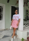PEMBE Kalpli Etek