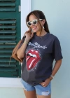 Rolling Stones Baskılı Tshirt
