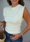 SARI Kol Taş Detay Tshirt