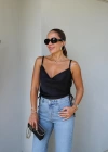 Siyah Degaje Bluz