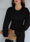 Siyah Dikiş Detay Takım