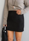 Black Suede Skirt