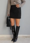 Black Suede Skirt