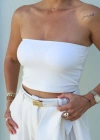 Straplez Crop