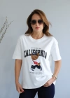 Yazı Baskılı Teddy Detay Tshirt