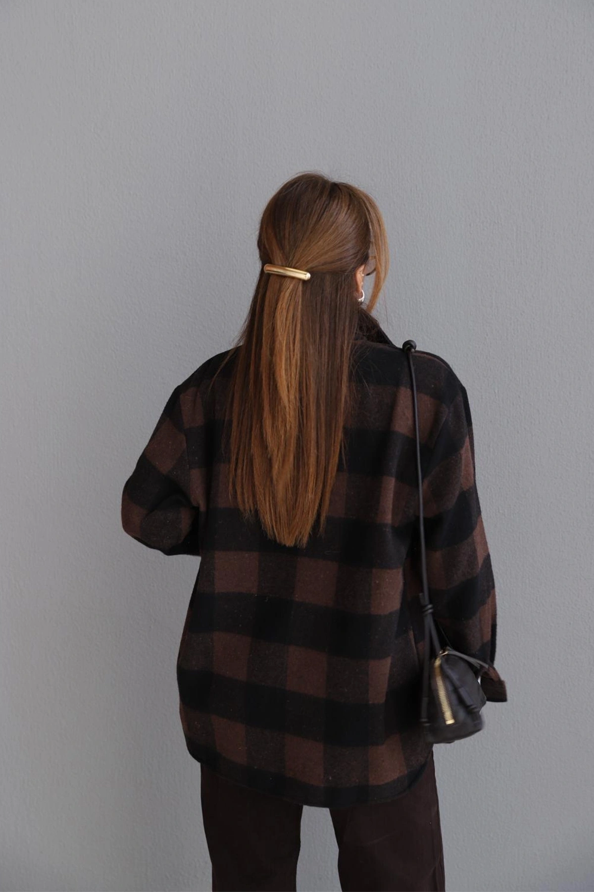 Kahverengi Ekose Gömlek