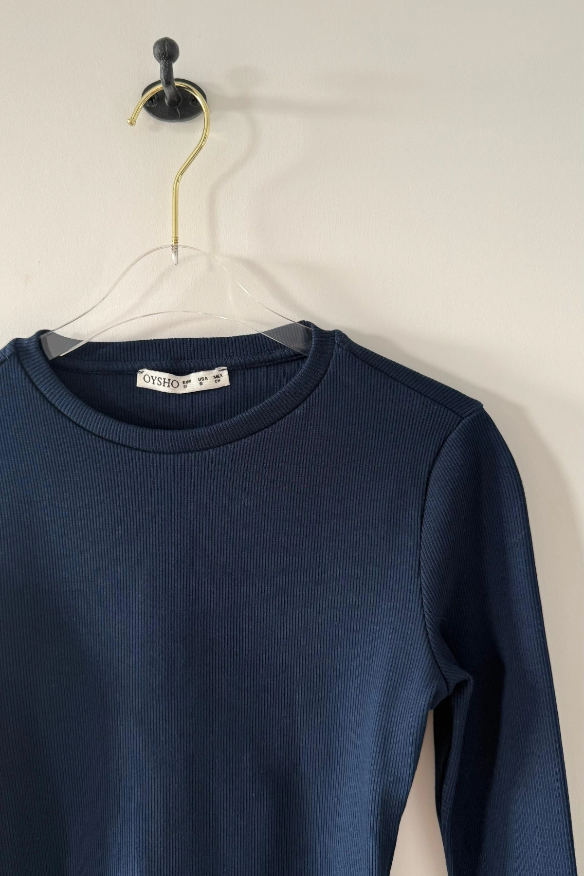 Navy Ribbed Bodysuit