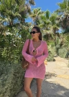 PEMBE Göğüs Toka Detay Triko Elbise