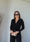Vatkalı Kruvaze Yaka Bodysuit