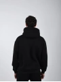 Basic Polarlı Kapşonlu Hoodie (Sweatshirt) Siyah