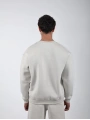 Basic Polarlı Sweatshirt Açık Gri