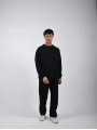Comfort Basic Sweatshırt Baggy Eşofman Takım Siyah