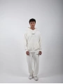 Never Too Late Kapşonlu Baggy Eşofman Takımı Beyaz