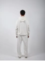 Never Too Late Kapşonlu Baggy Eşofman Takımı Beyaz