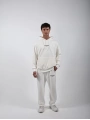 Never Too Late Kapşonlu Baggy Eşofman Takımı Beyaz
