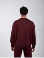 RelaxFit Basic Sweatshırt Relax Eşofman Takım Bordo