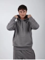 Yarım Fermuar Sweatshirt Bol Paça Baggy Eşofman Takımı Antrasit