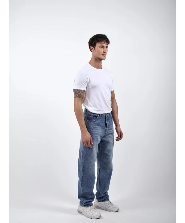 Baggy Kot Pantolon Koyu Mavi