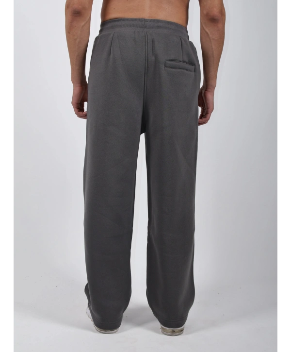 Basic Polarlı Baggy Eşofman Altı Açık Gri