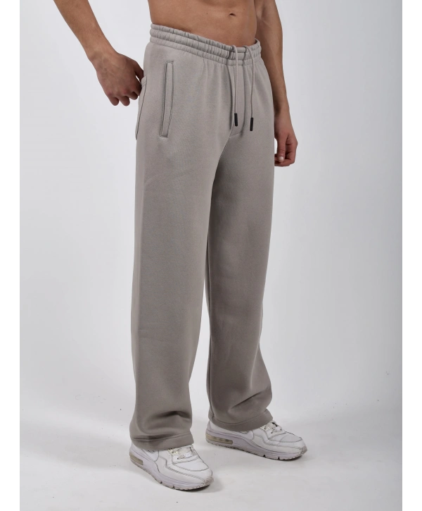 Basic Polarlı Baggy Eşofman Altı Taş