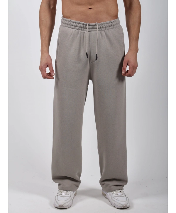 Basic Polarlı Baggy Eşofman Altı Taş