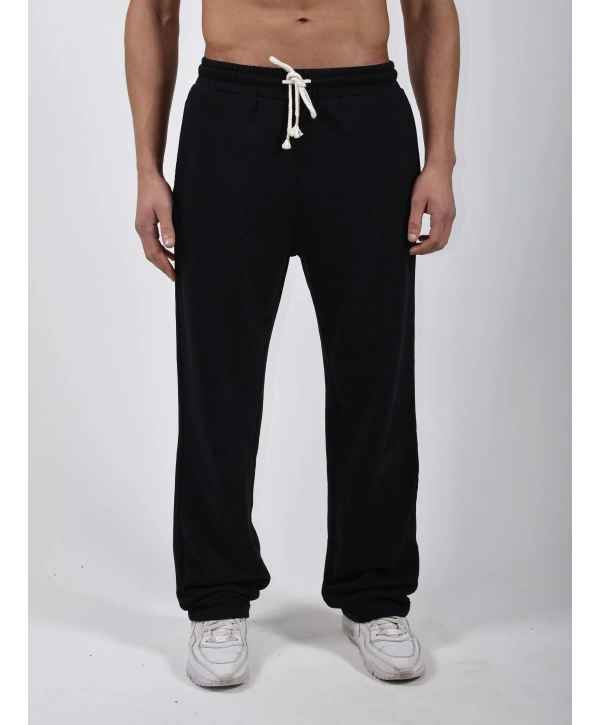 Comfort Basic Sweatshırt Baggy Eşofman Takım Siyah