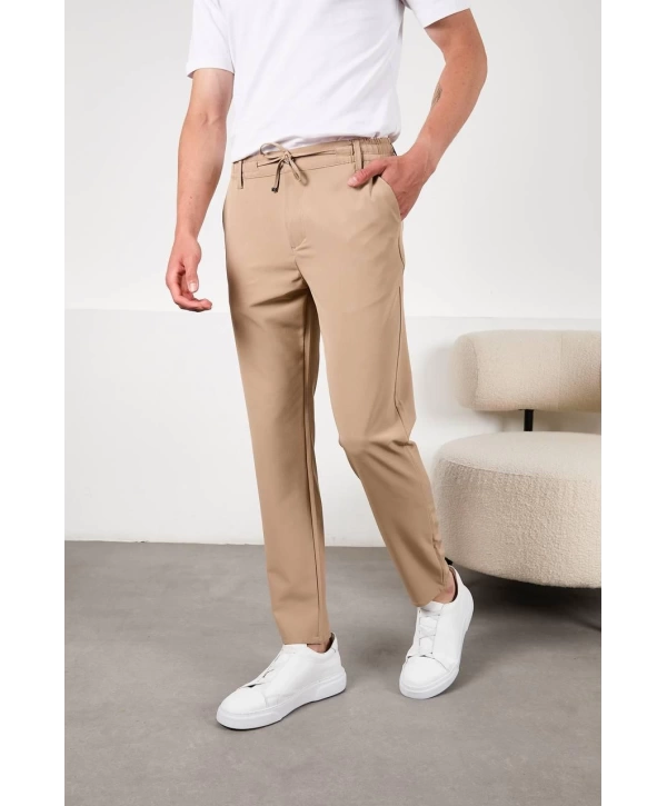 Jogger Likralı Active Pantolon Kum