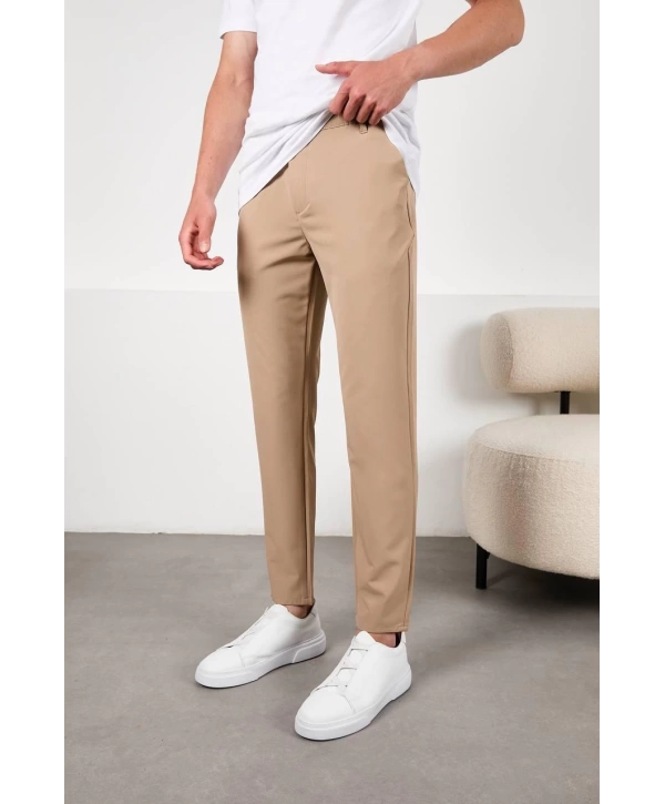 Jogger Likralı Active Pantolon Kum