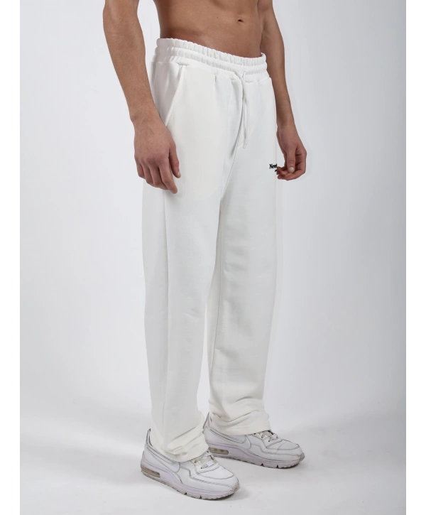 Never Too Late Kapşonlu Baggy Eşofman Takımı Beyaz