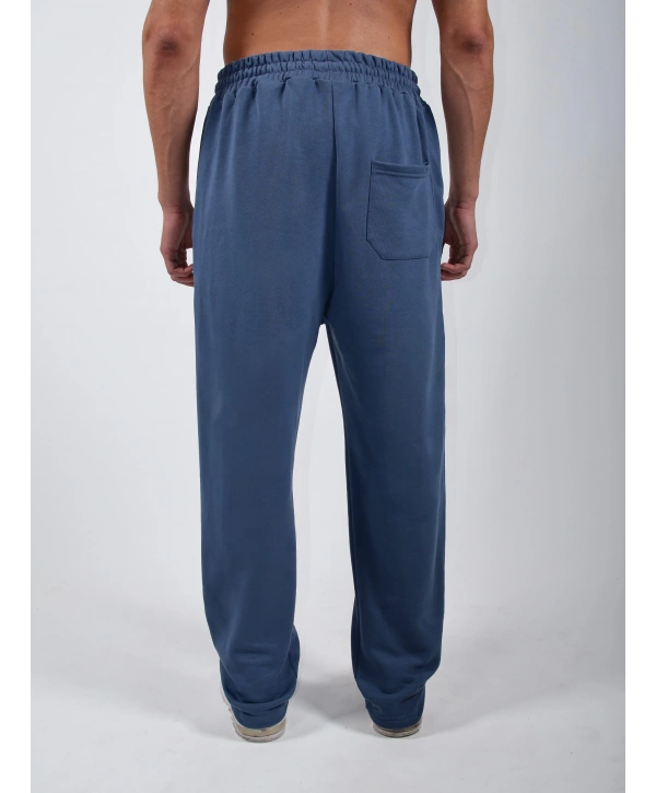 Never Too Late Kapşonlu Baggy Eşofman Takımı Mavi