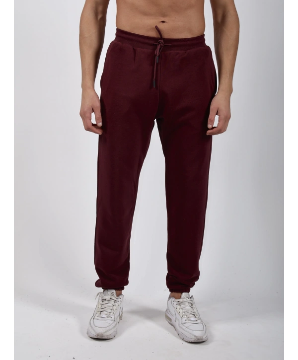 RelaxFit Basic Sweatshırt Relax Eşofman Takım Bordo