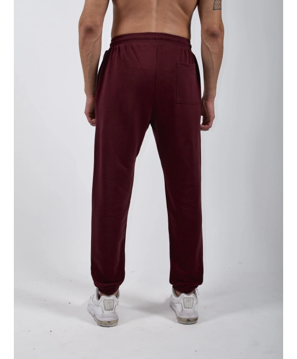 RelaxFit Basic Sweatshırt Relax Eşofman Takım Bordo