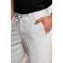 Jogger Doğal Doku Klasik Pantolon Açık Gri